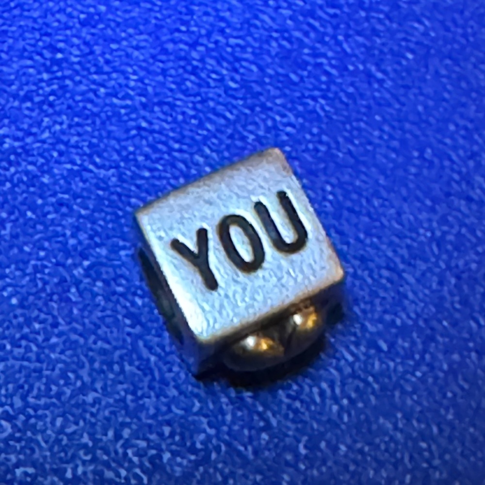 Pandora Silver 'YOU' Charm Bracelet